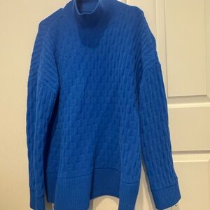 Lululemon Blue Textured Sweater